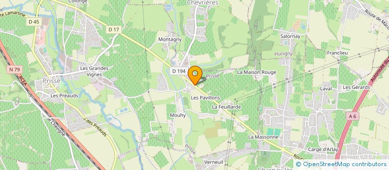 localisation de l'entreprise ASSOCIATION POUR LA CONSERVATION ET L'ETUDE DES TERRITOIRES DE L'AVIFAUNE PAR LE MARQUAGE  PRISSE