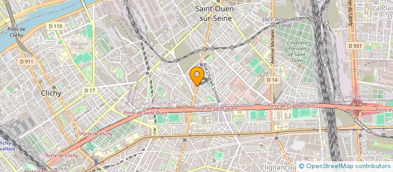 localisation de l'entreprise ASSOCIATION POUR LA CONSOLIDATION ET LA PROMOTION DE LA MEDECINE ET L'OPHTALMOLOGIE FRANCAISE SAINT-OUEN à SAINT-OUEN-SUR-SEINE