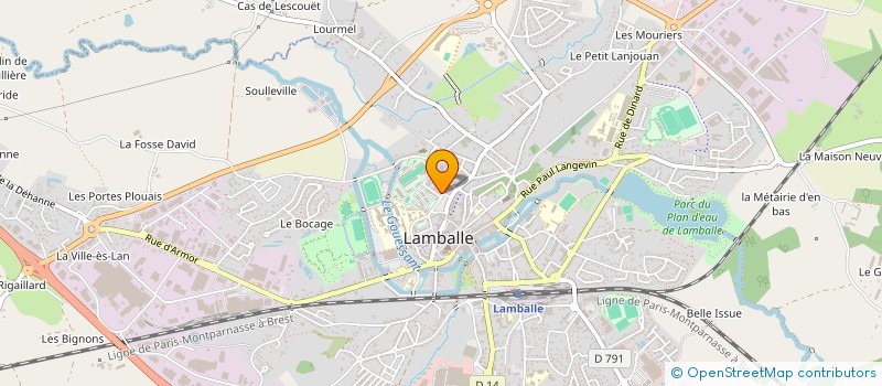 localisation de l'entreprise ASSOCIATION POUR LA CONTRIBUTION A L'ELEVAGE DU CHEVAL BRETON  LAMBALLE-ARMOR