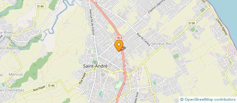 localisation de l'entreprise ASSOCIATION POUR LA COOPERATION CULTURELLE ET SOLIDAIRE DU SUD DE L'OCEAN INDIEN à SAINT-ANDRE