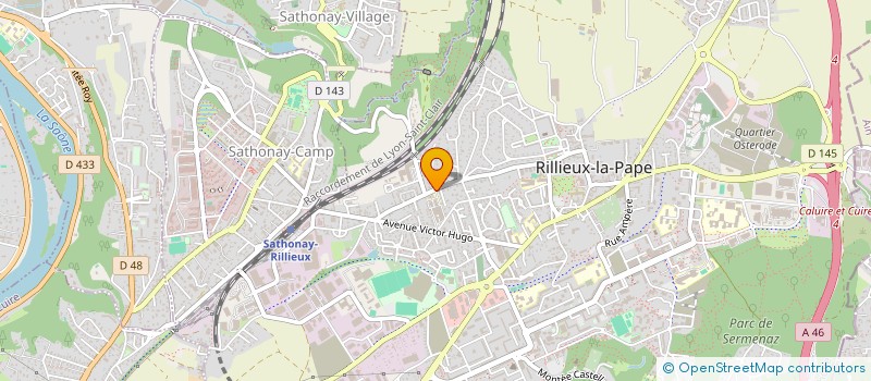 localisation de l'entreprise ASSOCIATION POUR LA COORDINATION ET LA RECHERCHE EN OBESITE ET NUTRITION à RILLIEUX-LA-PAPE