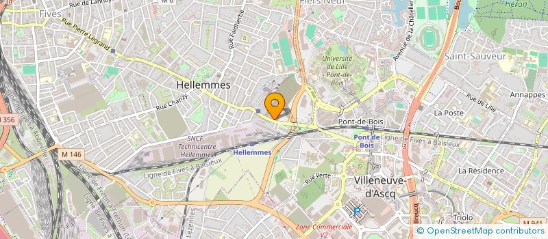 localisation de l'entreprise ASSOCIATION POUR LA CREATION ET L'ACCOMPAGNEMENT DE DISPOSITIFS D'APPRENTISSAGE DE LA LANGUE FRANCAISE à LILLE