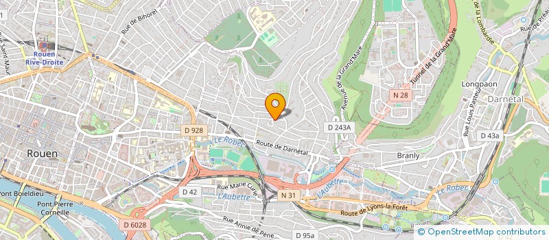 localisation de l'entreprise ASSOCIATION POUR LA CREATION ET L'EMERGENCE DANS LES ARTS CHOREGRAPHIQUES à ROUEN