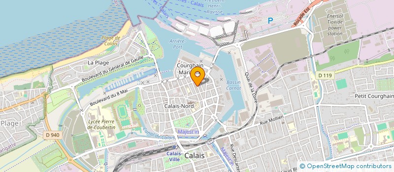 localisation de l'entreprise ASSOCIATION POUR LA CREATION ET LA DEFENSE DE L'EMPLOI à CALAIS