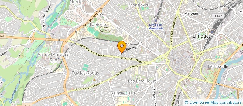 localisation de l'entreprise ASSOCIATION POUR LA DECOUVERTE DE L'ATMOSPHERE ET DE L'ESPACE à LIMOGES