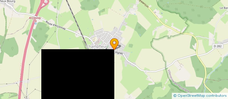 localisation de l'entreprise ASSOCIATION POUR LA DECOUVERTE DE L'ORGUE DE BARBARIE  CHAMPFLEUR