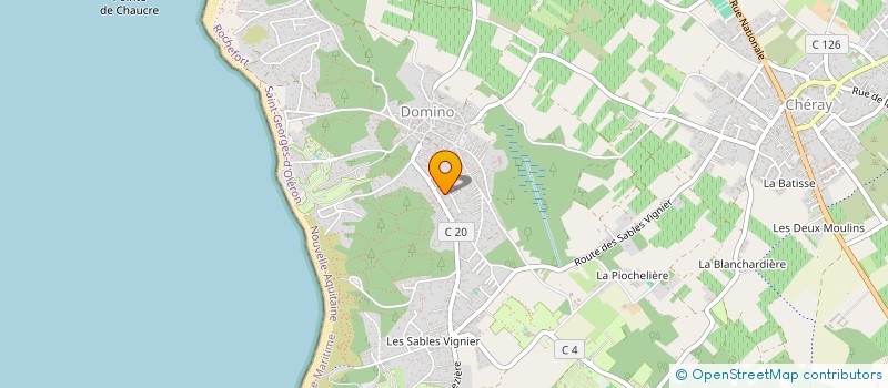 localisation de l'entreprise ASSOCIATION POUR LA DECOUVERTE DE LA VOILE ET DU COUREAU  SAINT-GEORGES-D'OLERON