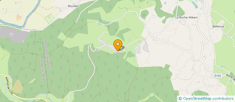 localisation de l'entreprise ASSOCIATION POUR LA DECOUVERTE L'ENSEIGNEMENT ET LA PROMOTION DES PERCUSSIONS  TERRASSON LAVILLEDIEU