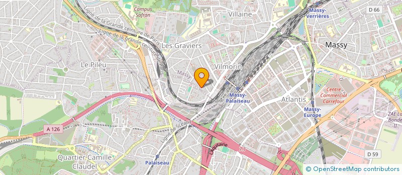 localisation de l'entreprise ASSOCIATION POUR LA DEFENSE DE LA BIODIVERSITE EN VILLE PAR LES HAIES MELANGEES à MASSY