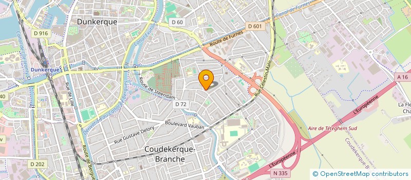 localisation de l'entreprise ASSOCIATION POUR LA DEFENSE DE LA CONSOMMATION ET DU LOGEMENT DES FLANDRES  COUDEKERQUE-BRANCHE