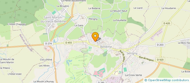 localisation de l'entreprise ASSOCIATION POUR LA DEFENSE DES ANIMAUX ABANDONNES ET MALTRAITES à BELLEME