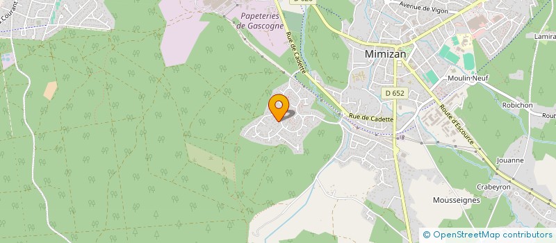 localisation de l'entreprise ASSOCIATION POUR LA DEFENSE, LA RECHERCHE ET LES ETUDES MARINES DE LA COTE AQUITAINE  MIMIZAN