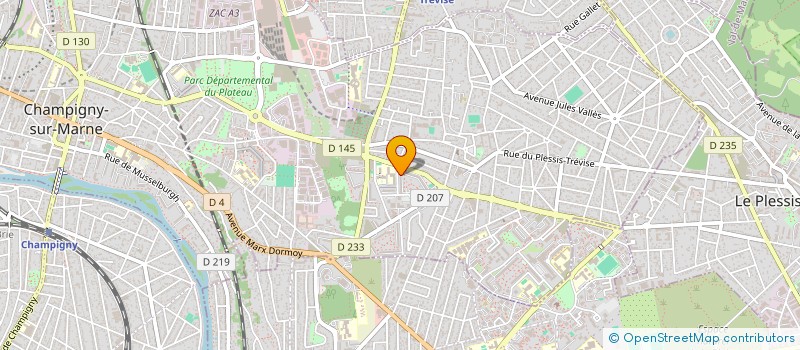 localisation de l'entreprise ASSOCIATION POUR LA DEMOCRATIE, L'AUTONOMISATION DES FEMMES ET DE L'AIDE AU DEVELOPPEMENT à CHAMPIGNY-SUR-MARNE