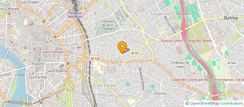 localisation de l'entreprise ASSOCIATION POUR LA DEUXIEME CHANCE à TOULOUSE