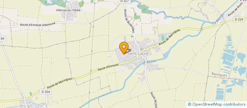 localisation de l'entreprise ASSOCIATION POUR LA DIFFUSION DE LA CULTURE AFRICAINE  SAINT-LAURE