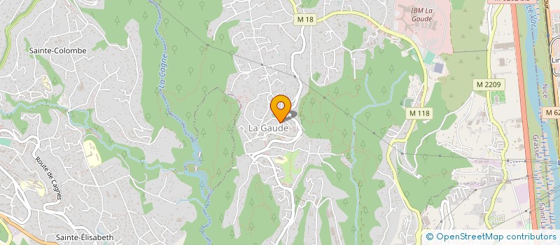 localisation de l'entreprise ASSOCIATION POUR LA DIFFUSION DU JAZZ  LA GAUDE