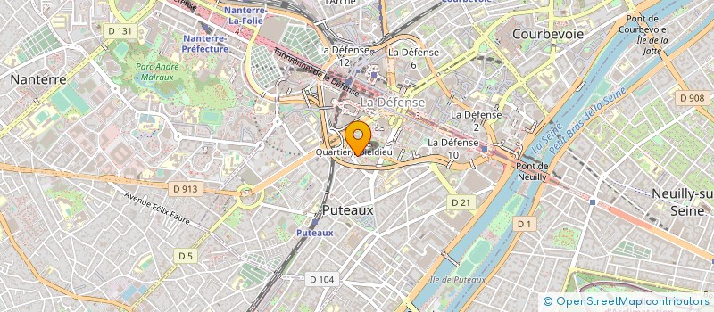 localisation de l'entreprise ASSOCIATION POUR LA FORMATION A L'INFORMATIQUE ET AU NUMERIQUE à PUTEAUX