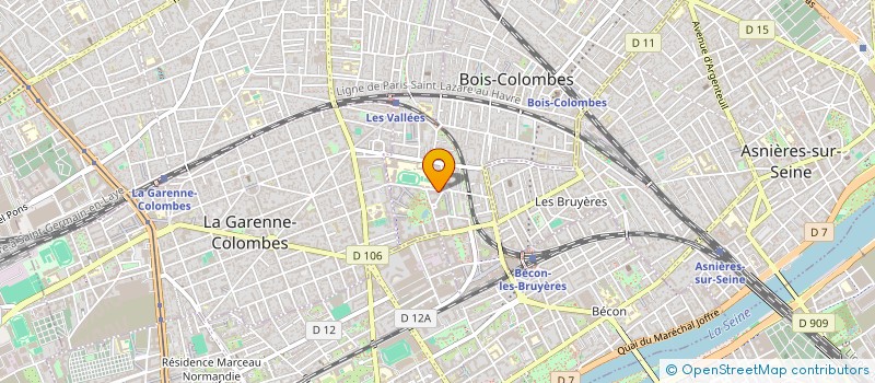 localisation de l'entreprise ASSOCIATION POUR LA FORMATION AUX TECHNIQUES D'ACCES ET DE SECURITE EN HAUTEUR-AFTAS SARL à BOIS-COLOMBES