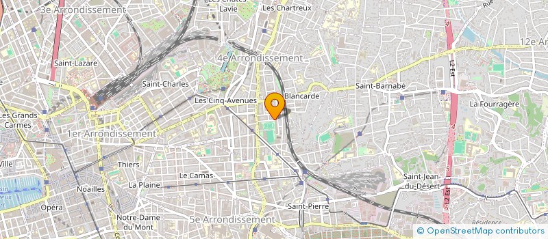 localisation de l'entreprise ASSOCIATION POUR LA FORMATION CONTINUE DES ADULTES à MARSEILLE