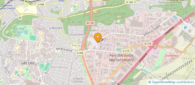 localisation de l'entreprise ASSOCIATION POUR LA FORMATION DES INFORMATICIENS PAR L'APRENTISSAGE  LES ULIS