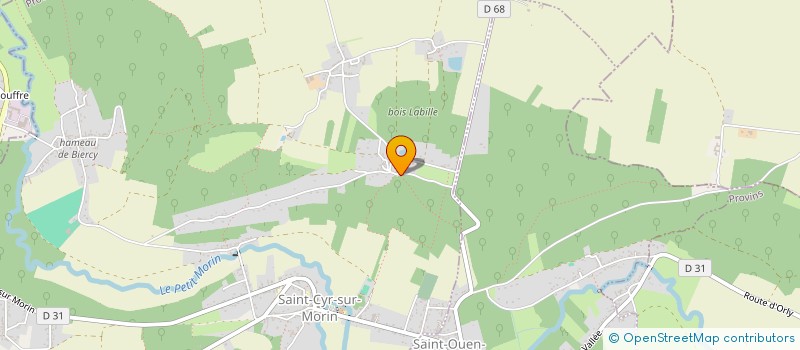 localisation de l'entreprise ASSOCIATION POUR LA FORMATION DES JEUNES A LA MUSIQUE ET A L AEROMODELISME  SAINT-CYR-SUR-MORIN