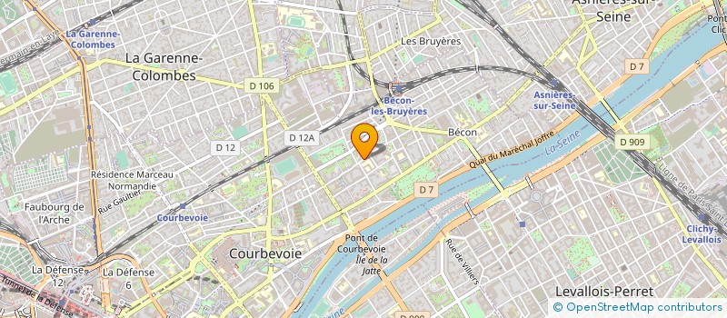 localisation de l'entreprise ASSOCIATION POUR LA FORMATION EN ORTHODONTIE COURBEVOIE à COURBEVOIE