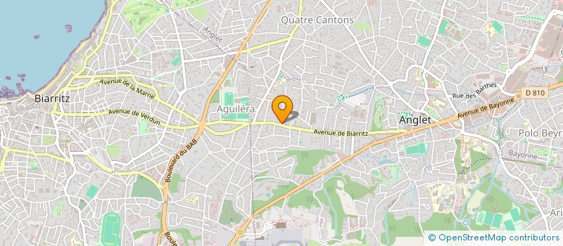 localisation de l'entreprise ASSOCIATION POUR LA FORMATION EN PNEUMOLOGIE ET PATHOLOGIES RESPIRATOIRES DU SOMMEIL à ANGLET