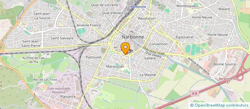 localisation de l'entreprise ASSOCIATION POUR LA FORMATION ET L'EQUIPEMENT DE LA MATERNITE, DES URGENCES ET DE LA PHARMACIE  NARBONNE