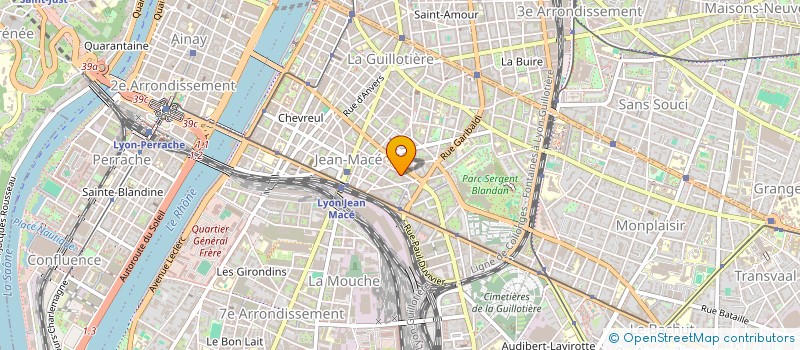 localisation de l'entreprise ASSOCIATION POUR LA FORMATION ET L'INNOVATION DANS LE PSYCHOTRAUMATISME  LYON