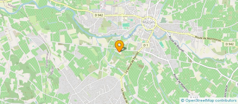 localisation de l'entreprise ASSOCIATION POUR LA FORMATION ET LA VALORISATION EN MILIEU AGRICOLE  MAZAN