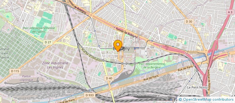 localisation de l'entreprise ASSOCIATION POUR LA FORMATION ET LE DEVELOPPEMENT PROFESSIONNEL ET DE LA RECHERCHE EN SEINE SAINT DENIS  BOBIGNY