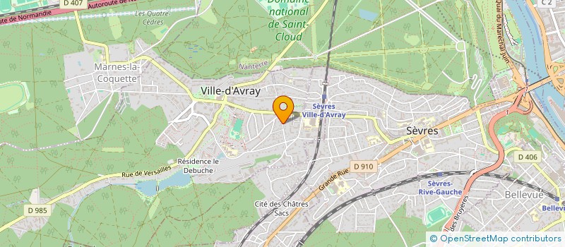localisation de l'entreprise ASSOCIATION POUR LA FORMATION LA RECHERCHE ET L EVALUATION EN PODOLOGIE à VILLE D'AVRAY