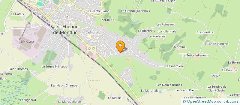 localisation de l'entreprise ASSOCIATION POUR LA FORMATION PROFESSIONNELLE AU BURKINA FASO à SAINT-ETIENNE-DE-MONTLUC