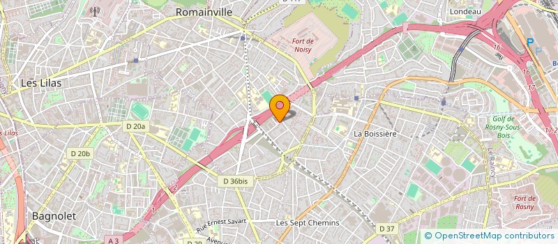 localisation de l'entreprise ASSOCIATION POUR LA FRATERNITE ET LA TOLERANCE à ROMAINVILLE