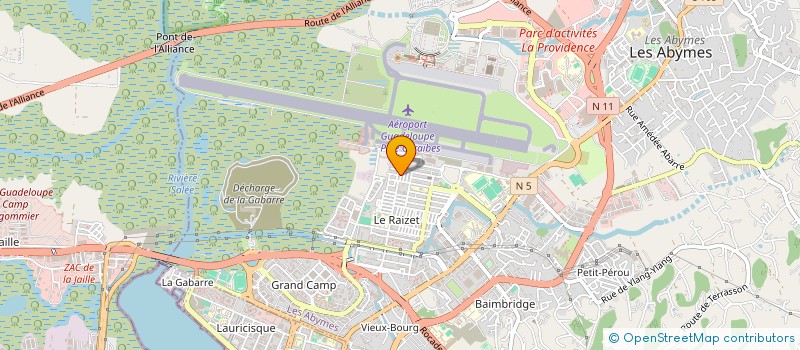 localisation de l'entreprise ASSOCIATION POUR LA GARDE ET LE BIEN ETRE DE L'ENFANT à LES ABYMES