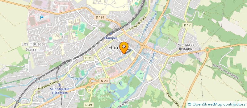 localisation de l'entreprise ASSOCIATION POUR LA GESTION D'UN TIERS LIEU A ETAMPES - LE PETIT A PETIT  ETAMPES