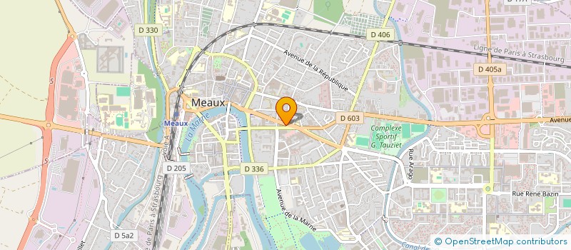 localisation de l'entreprise ASSOCIATION POUR LA GESTION DE LA RESTAURATION ADMINISTRATIVE DU PALAIS DE JUSTICE DE MEAUX A.R.A. à MEAUX