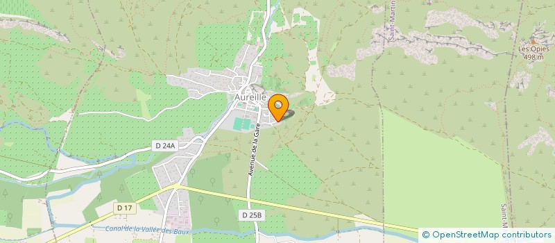 localisation de l'entreprise ASSOCIATION POUR LA GESTION DES CENTRES D'ANIMATION DE LA JEUNESSE UNIONISTE DE LA PROVENCE  AUREILLE