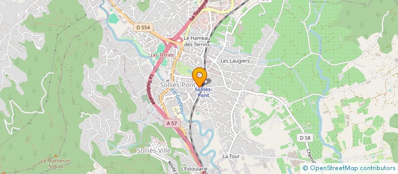 localisation de l'entreprise ASSOCIATION POUR LA GESTION DES EMPLOIS PARTAGES DANS LA PETITE ENFANCE  SOLLIES-PONT