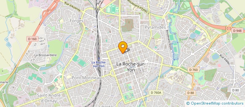 localisation de l'entreprise ASSOCIATION POUR LA GESTION ET L ANIMATION DU CENTRE DE RENCONTRES ET DE LOISIRS DES RETRAITES à LA ROCHE-SUR-YON