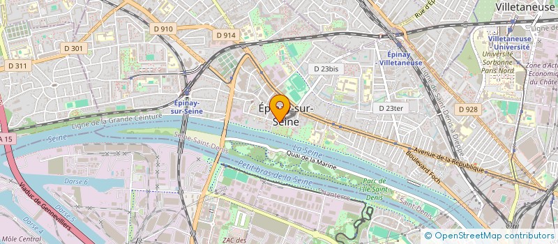 localisation de l'entreprise ASSOCIATION POUR LA JEUNESSE FRANCAISE à EPINAY-SUR-SEINE