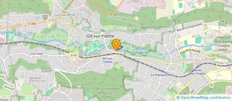 localisation de l'entreprise ASSOCIATION POUR LA LANGUE ET LA CULTURE ITALIENNE AIDA (ASSOCIAZIONE ITALIANI DENTRO E ASSORTITI) à GIF-SUR-YVETTE