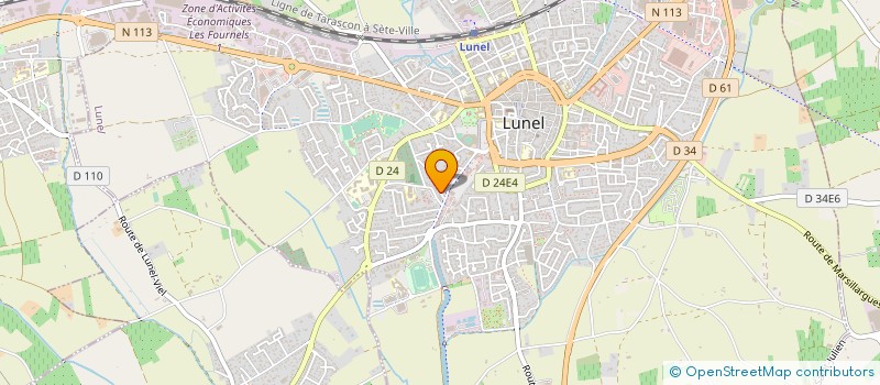 localisation de l'entreprise ASSOCIATION POUR LA MAINTENANCE DU PATRIMOINE DU LUNELLOIS à LUNEL