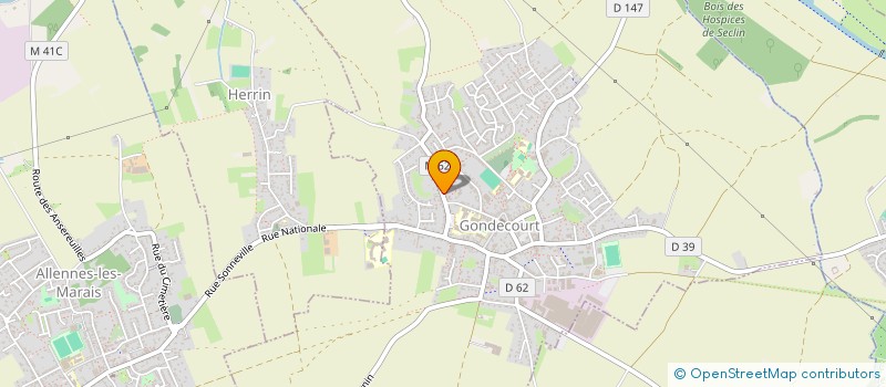 localisation de l'entreprise ASSOCIATION POUR LA MAISON DE SANTE PLURIPROFESSIONNELLE DE GONDECOURT  GONDECOURT