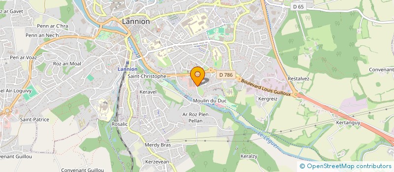 localisation de l'entreprise ASSOCIATION POUR LA MAISON INDIVIDUELLE  LANNION