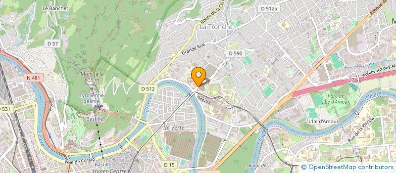 localisation de l'entreprise ASSOCIATION POUR LA MAISON MEDICALE DE GARDE DE GRENOBLE-NORD à LA TRONCHE