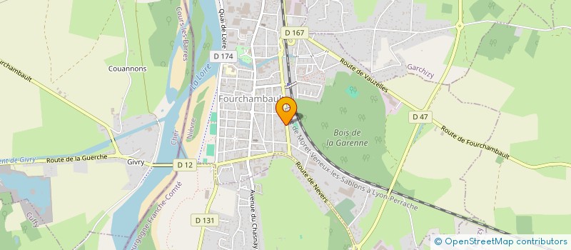 localisation de l'entreprise ASSOCIATION POUR LA MAITRISE DU MENTAL ALTERNATIVE SOPHROLOGIE à FOURCHAMBAULT