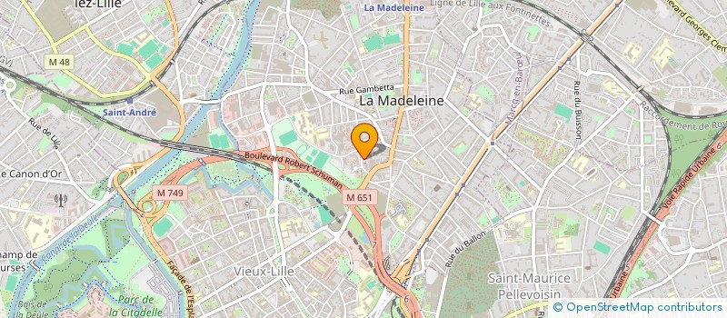 localisation de l'entreprise ASSOCIATION POUR LA MALADIE D'ALZHEIMER ET POUR LA RECHERCHE D'AVENIR à LA MADELEINE