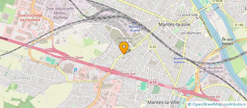 localisation de l'entreprise ASSOCIATION POUR LA MEDECINE ET LE DEVELOPPEMENT  MANTES-LA-VILLE