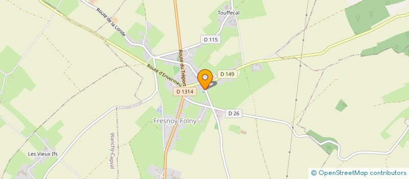 localisation de l'entreprise ASSOCIATION POUR LA MEMOIRE DES ANCIENS COMBATTANTS DE FRESNOY-FOLNY  FRESNOY-FOLNY